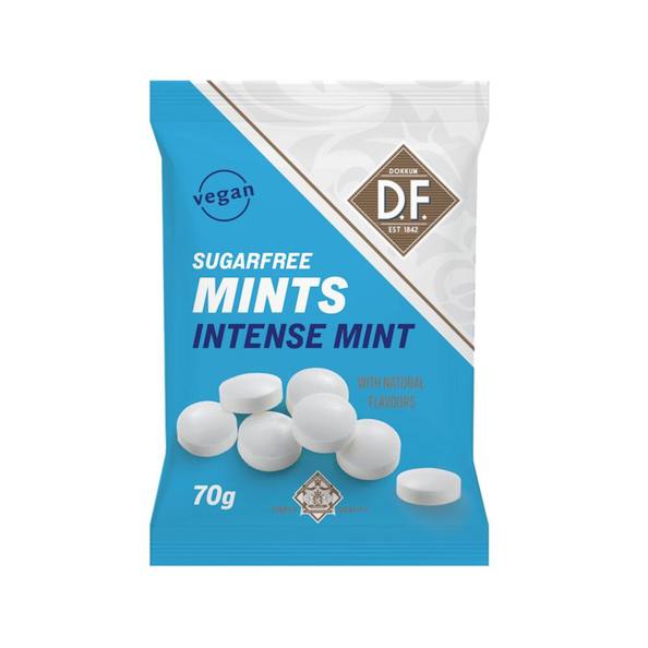 D.F. sugarfree mints intens mint zakje 70 gr