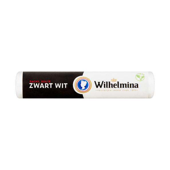 Wilhelmina zwart wit vegan rol 39 gr