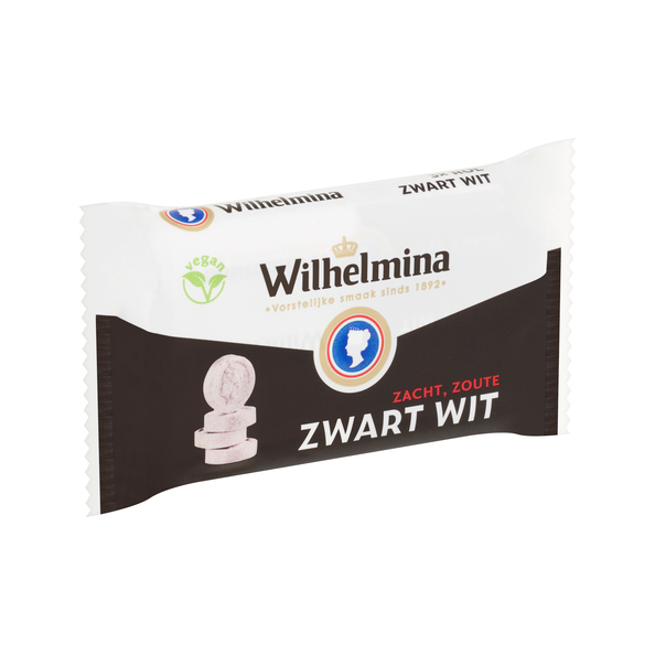 Wilhelmina zwart wit vegan rol 3-pack 3x39 gr