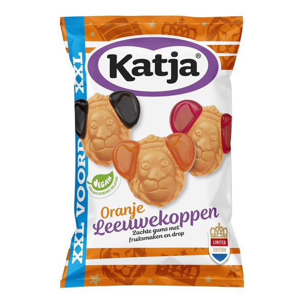 Katja oranje leeuwekoppen XXL 400 gr