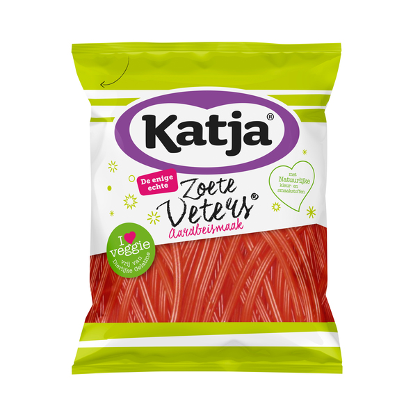 Katja zoete veters aardbei 125 gr