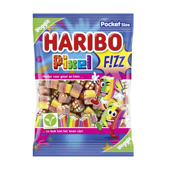 Haribo pixel F!ZZ zakje 70 gr