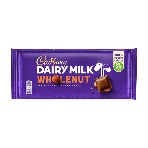 Cadbury tablet whole nut 120 gr