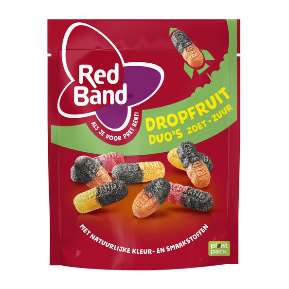Red band magic dropfruitduo's zoet zuur zak 235 gr