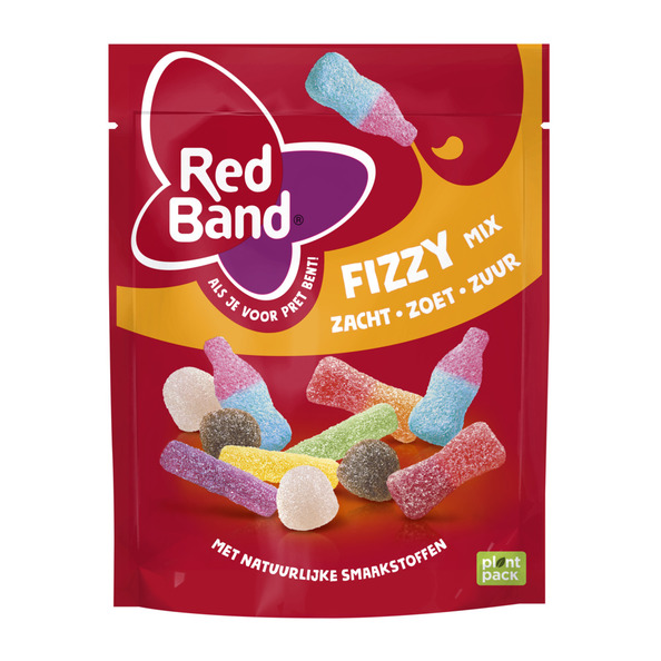 Red Band snoepmix fizzy zak 215 gr