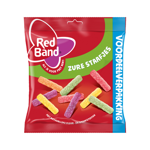 Red Band zure staafjes zak 500 gr