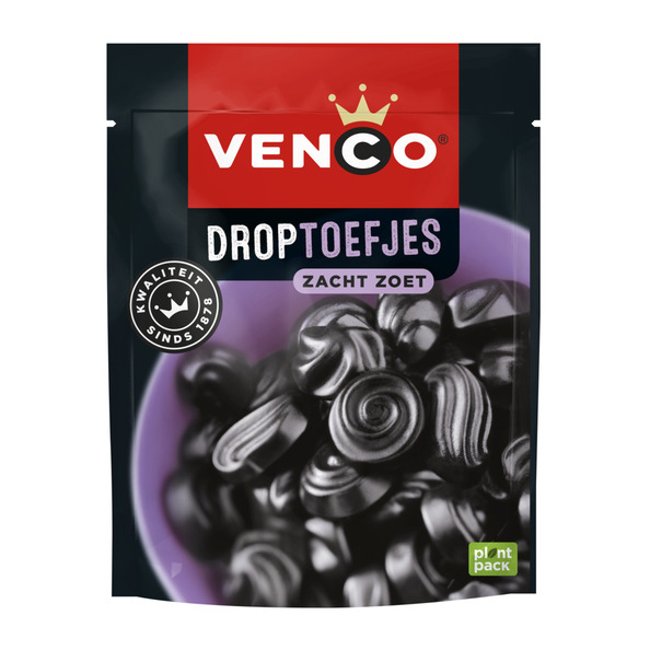 Venco droptoefjes zak 235 gr