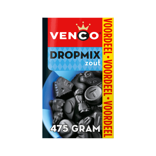 Venco dropmix zout doosje 475 gr
