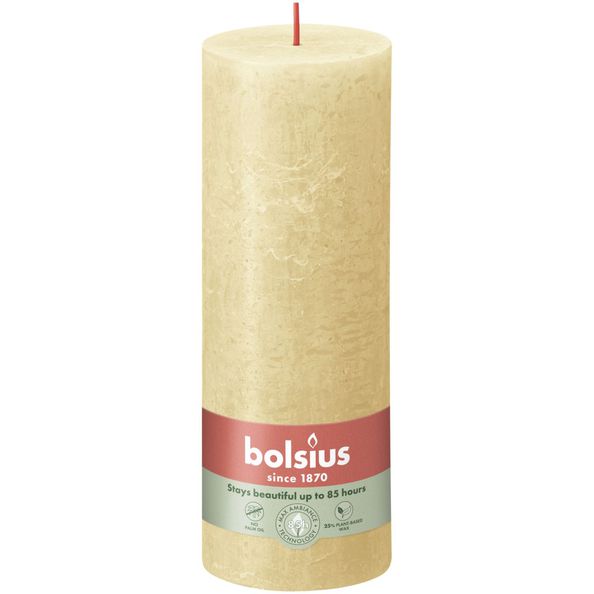 Bolsius Rustiek stompkaars 190/68 Oat Beige