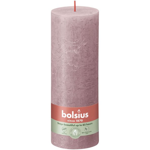 Bolsius Rustiek stompkaars 190/68 Ash Rose