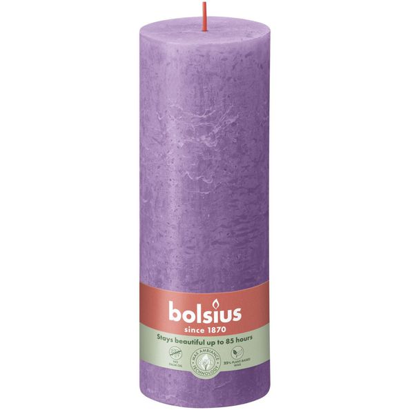 Bolsius Rustiek stompkaars 190/68 Vibrant Violet