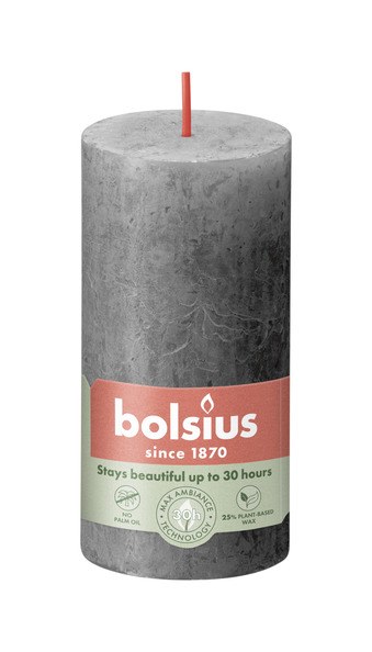 Bolsius Rustiek stompkaars 100/50 Stormy Grey