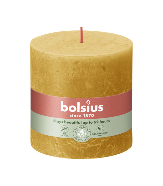 Bolsius Rustiek stompkaars 100/100 Honeycomb Yellow
