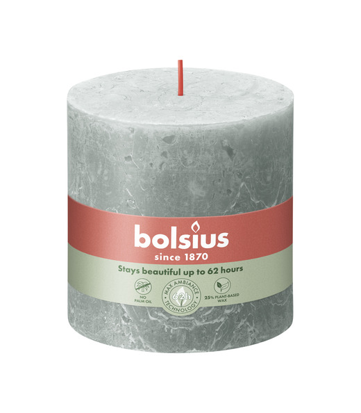 Bolsius Rustiek stompkaars 100/100 Jade Green