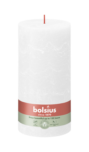 Bolsius Rustiek stompkaars 200/100 Cloudy White