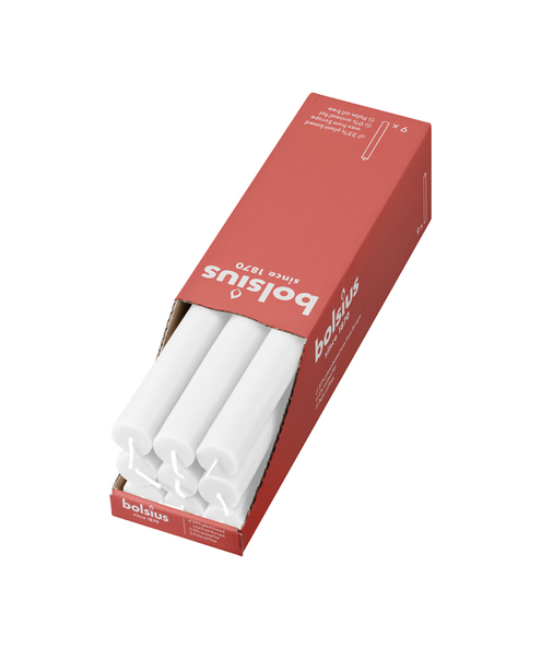 Bolsius Rustiek tafelkaars 9 stuks Cloudy White