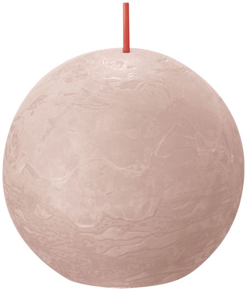 Bolsius Rustiek bolkaars Ø76mm Misty Pink
