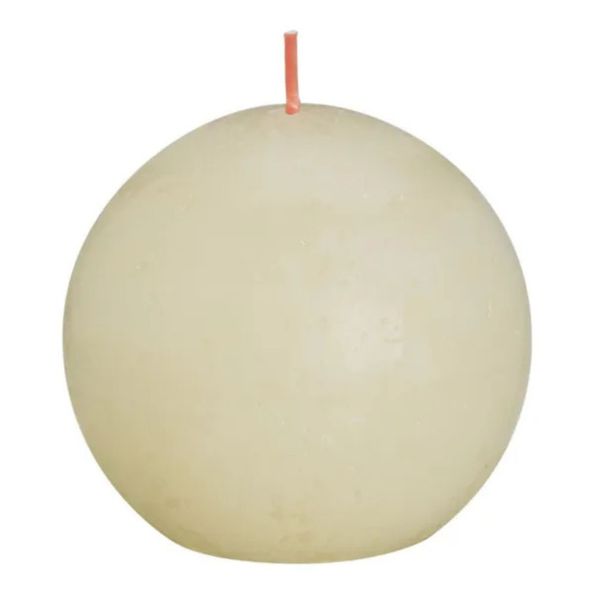 Bolsius Rustiek bolkaars Ø76mm Soft Pearl