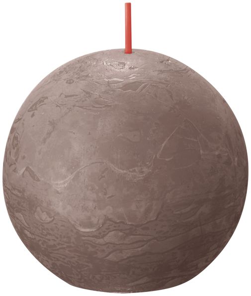 Bolsius Rustiek bolkaars Ø76mm Rustic Taupe