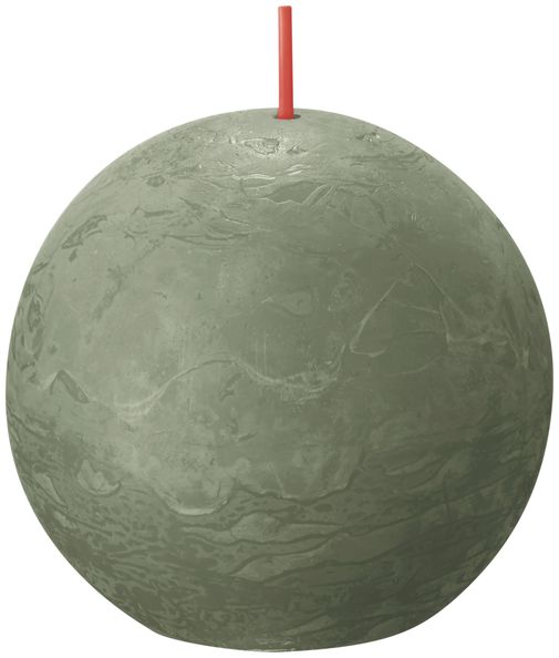 Bolsius Rustiek bolkaars Ø76mm Fresh Olive
