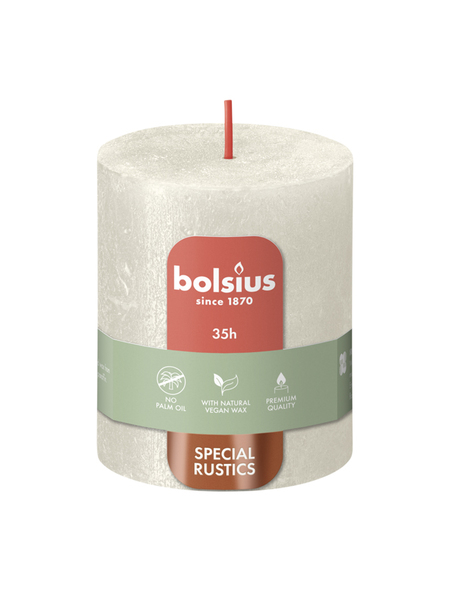 Bolsius Stompkaars Shimmer 80/68 Ivory