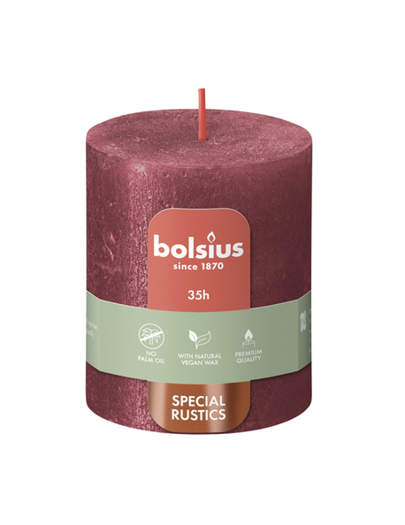 Bolsius Stompkaars Shimmer 80/68 Red