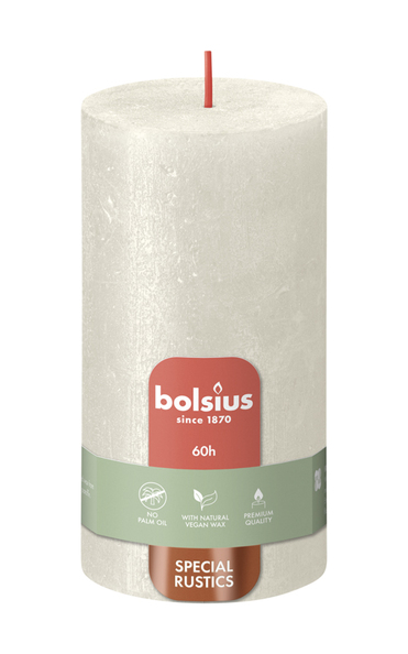 Bolsius Stompkaars Shimmer 130/68 Ivory