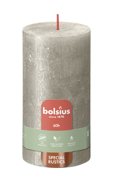 Bolsius Stompkaars Shimmer 130/68 Champagne