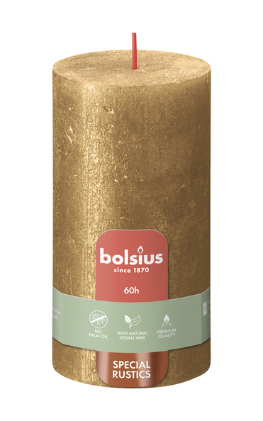 Bolsius Stompkaars Shimmer 130/68 Gold