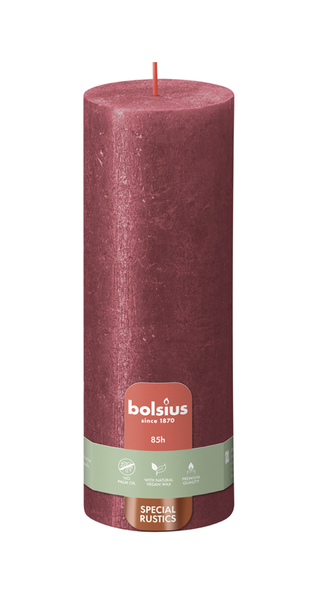 Bolsius Stompkaars Shimmer 190/68 Red