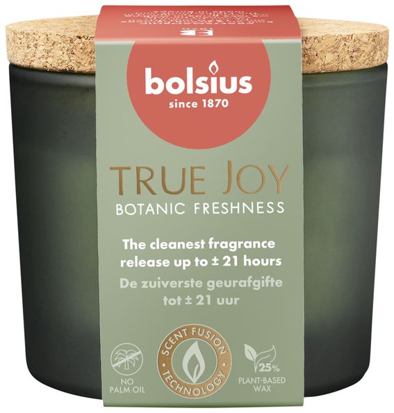 Bolsius Geurglas met kurk 66/83 True Joy Botanic Freshness
