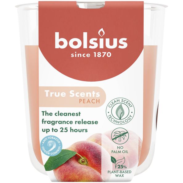 Bolsius Geurglas 80/73 True Scents Peach