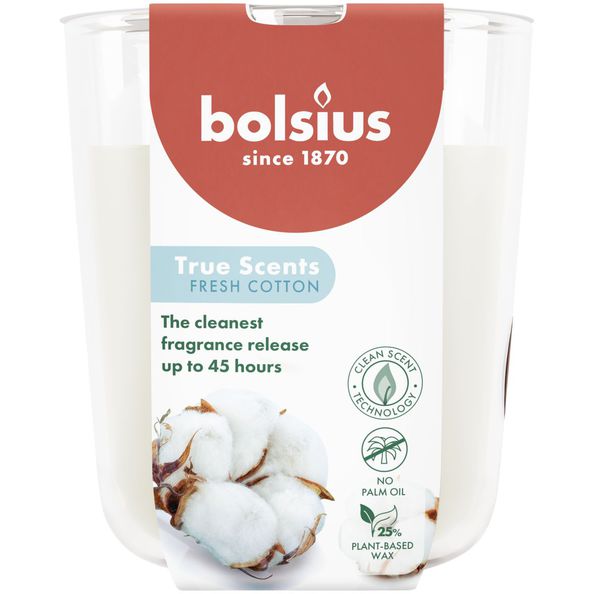 Bolsius Geurglas 97/85 True Scents Fresh Cotton
