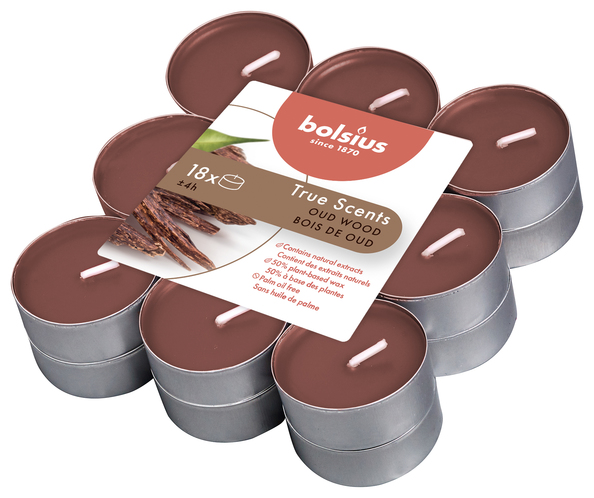Bolsius Geurtheelichten 4u True Scents Oud Wood