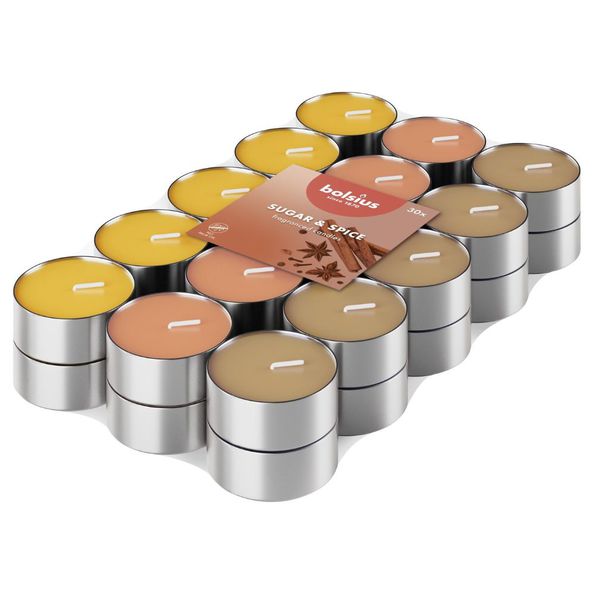 Bolsius Geurtheelicht 3.5u Sugar & Spice pack 30