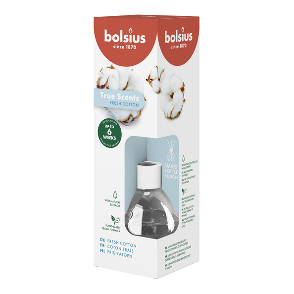 Bolsius Geurverspreider 60 ml True Scents Fresh Cotton