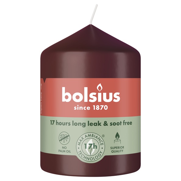 Bolsius Stompkaars 80/58 Velvet Red