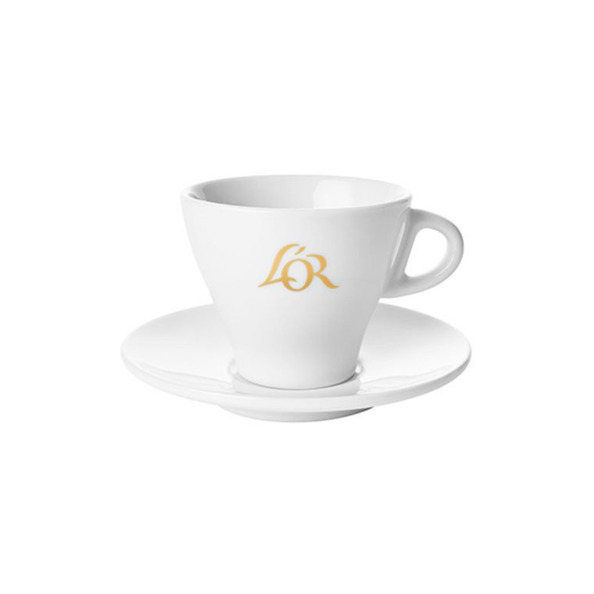 L'Or gold cappucino kop en schotel 175cc