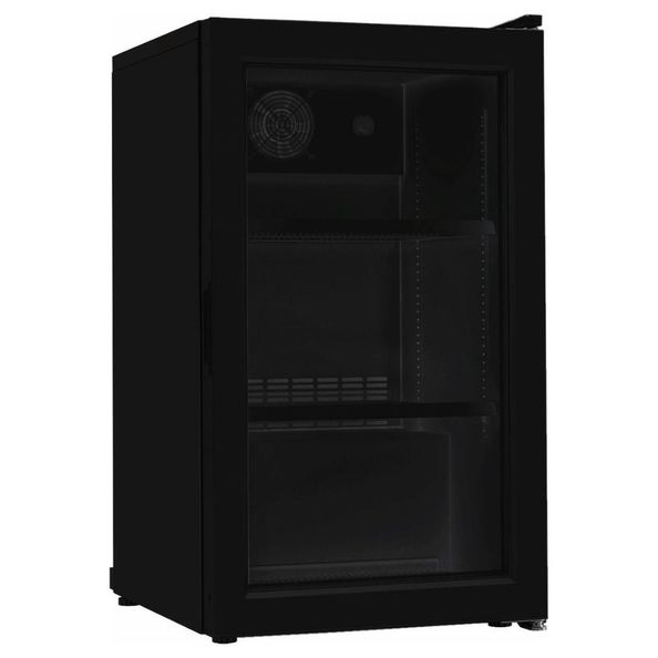 Maxxfrost glasdeurkoelkast zwart 136ltr.