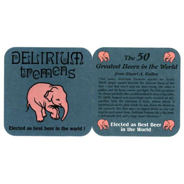 Delirium tremens bierviltjes 4x100stuks