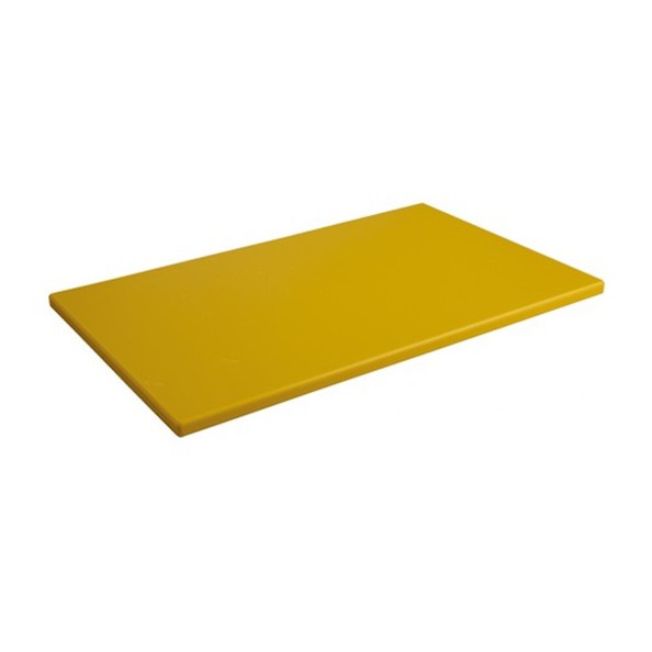 Caterchef snijbld geel 50x30cm. 15mm dik