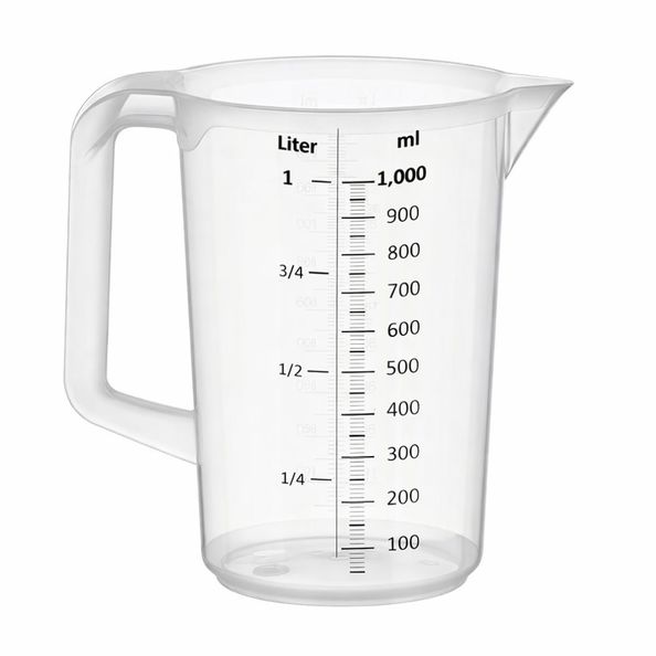 Maatbeker kunststof 1 liter