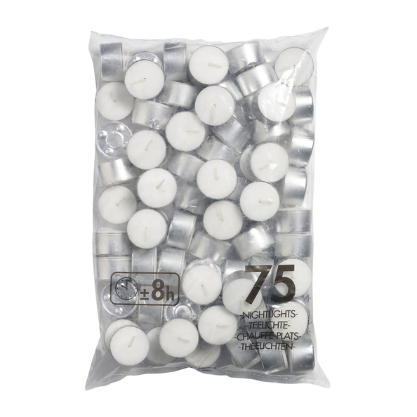 Bolsius theelicht 8u zak 75 stuks