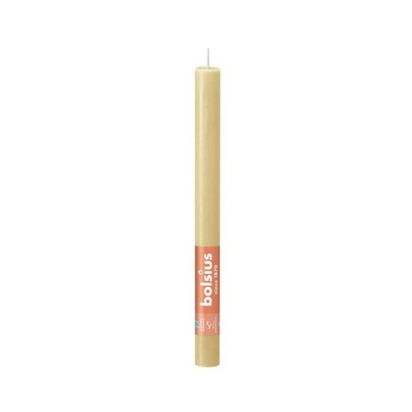 Bolsius dinerkaars rustiek 270/23 haver beige 8x8stuks