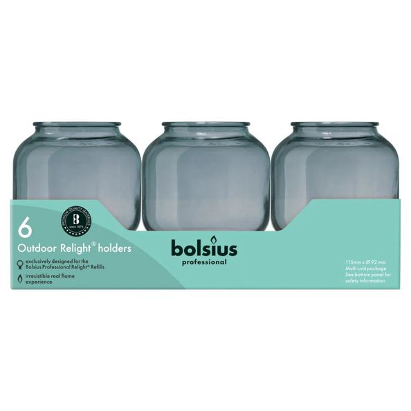 Bolsius relight houder sphere grijs - 1