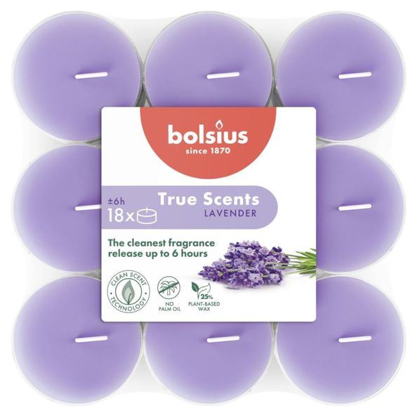Bolsius geurlichten lavender 18 stuks