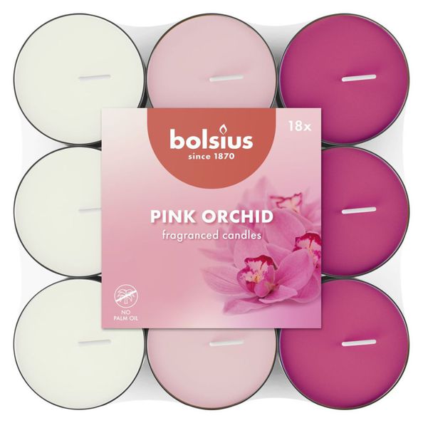 Bolsius geurlichten pink orchid 18 stuks
