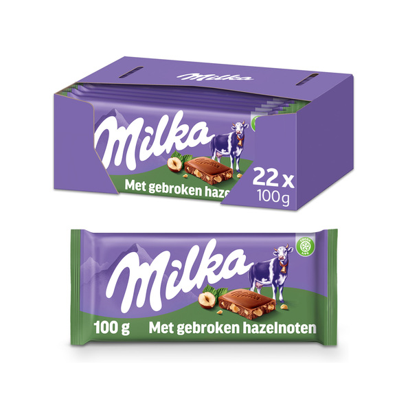 Milka gebroken noot flowpack 100 gr