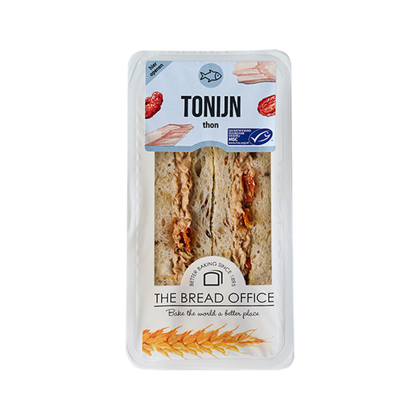 The Bread Office sandwich tonijn wit 156 gr lang houdbaar
