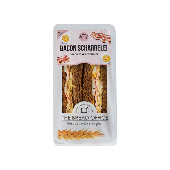 The Bread Office sandwich bacon scharrelei bruin 157 gr lang houdbaar